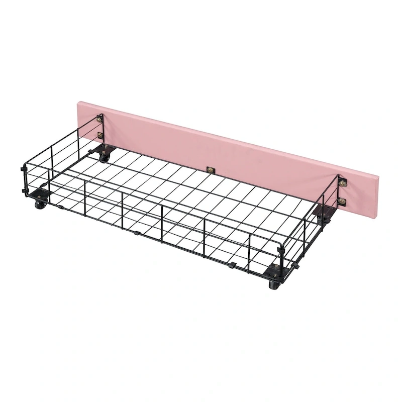 Upholstered Princess Bed with Crown Headboard & Drawers