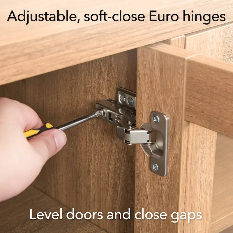 Granger 58 TV Stand with Log Fireplace Insert