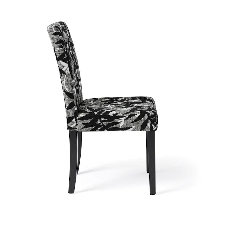 Black and Silver 5-Piece Dining Table and Chairs Set