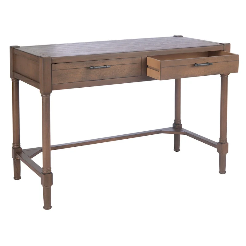 Zennure White Washed Grey Writing Desk