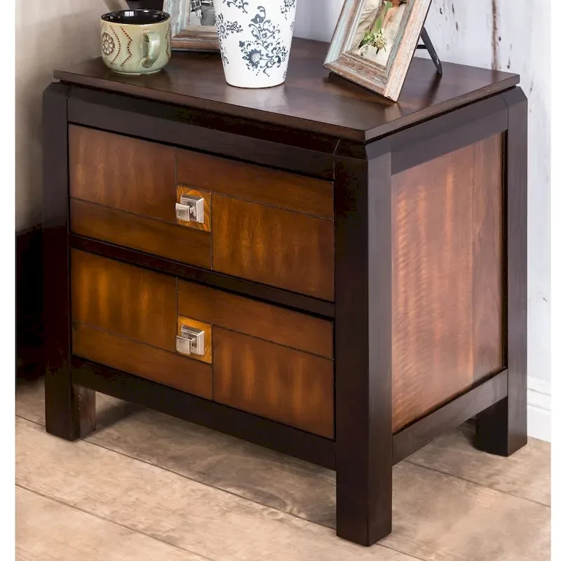 Furniture of America Sigh Rustic Walnut Solid Wood 3-piece Bedroom Set