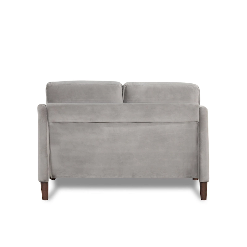 DH BASIC Modern 52-inch Velvet Upholstered Loveseat with Cushions