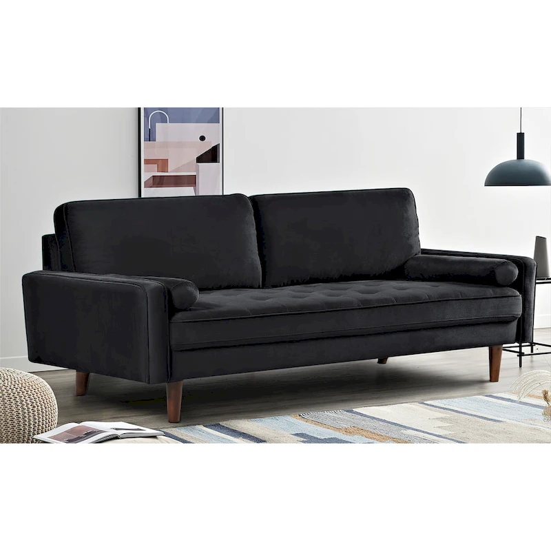 Monahan US Pride Furniture 70W Velvet Tufted Sofa