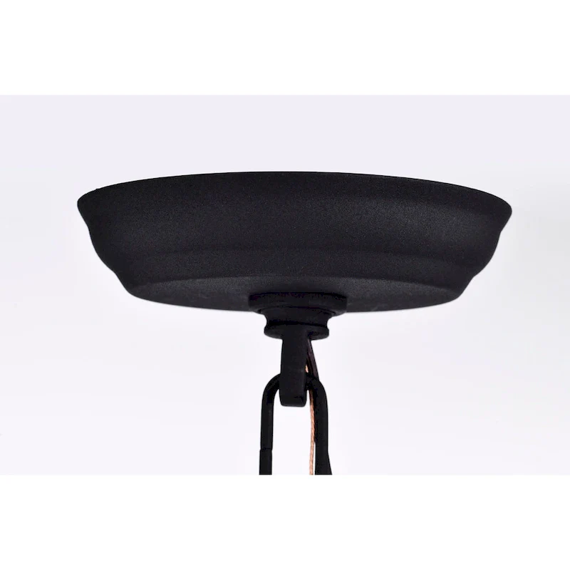 Roly 16 Inch White Beads Bohemian Pendant Chandelier 1-Light