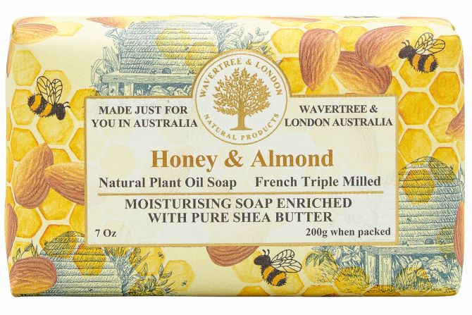 Wavertree & London Soap Honey & Almond 200g