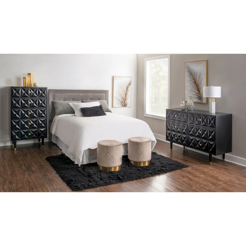 Bea Five Drawer Geo Dresser Chest