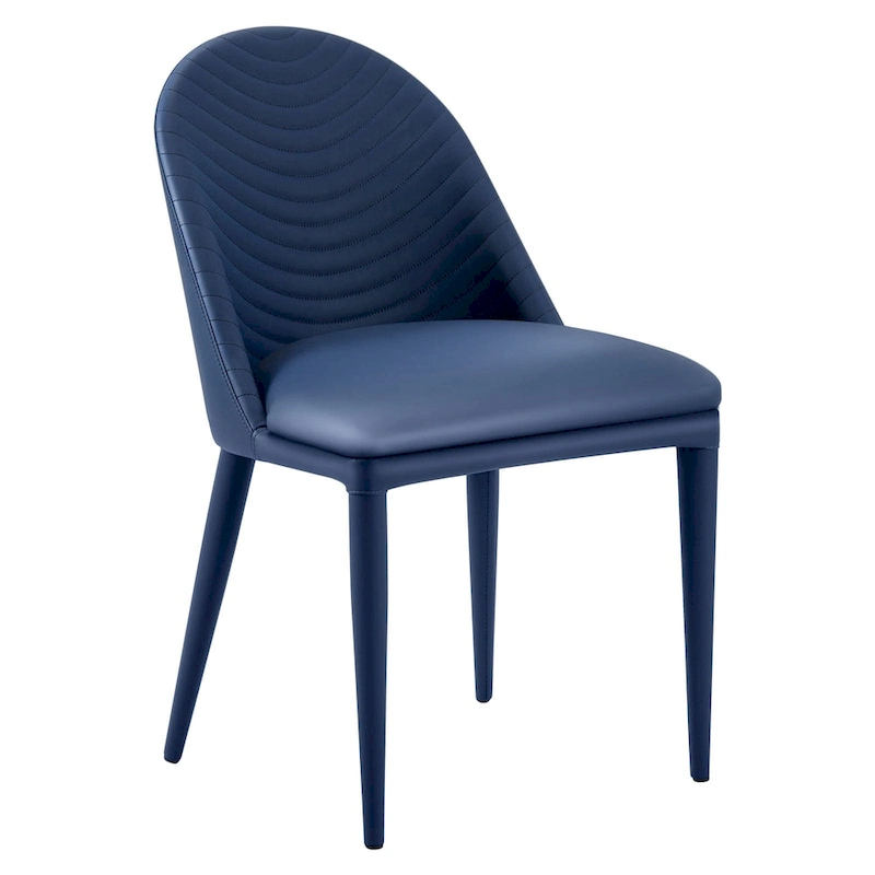 Fully Assembled Microfiber Leather Upholstered Dining Chairs, Set of 2 - 22.44 D x 18.5 W x 32.28 H