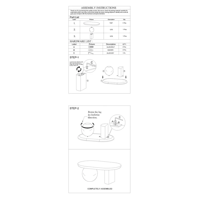 38 Inch Coffee Table, Oblong Mango Wood Top with a Modern Ball Leg