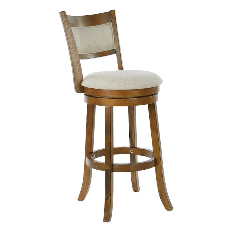 McNiven 30-inch Swivel Stool with Solid Back