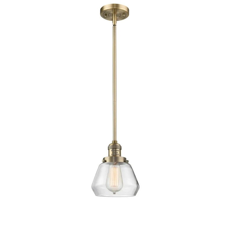 Innovations Lighting Fulton Single Light 7  Wide Mini Pendant with