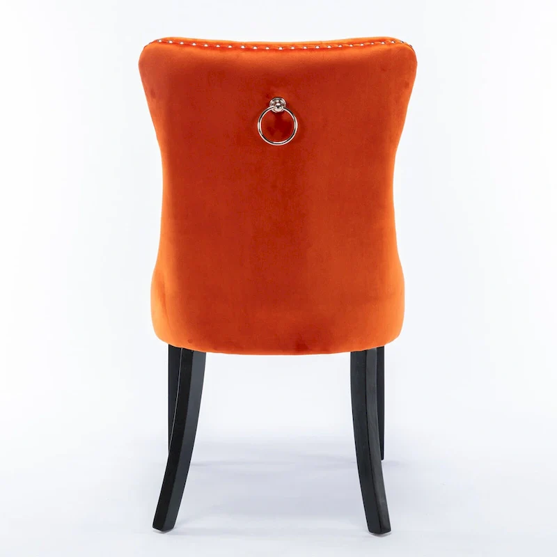 Velvet Upholstered Dining Chair 2-Pcs Set