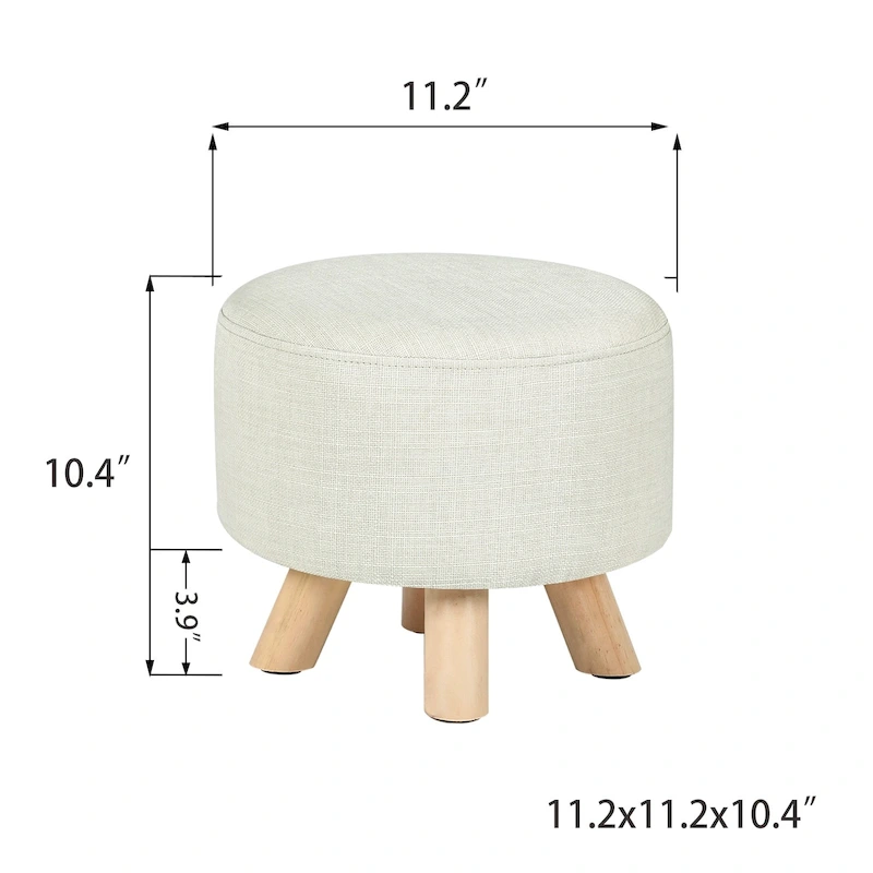 Adeco Foot Rest Ottoman Pet Stool