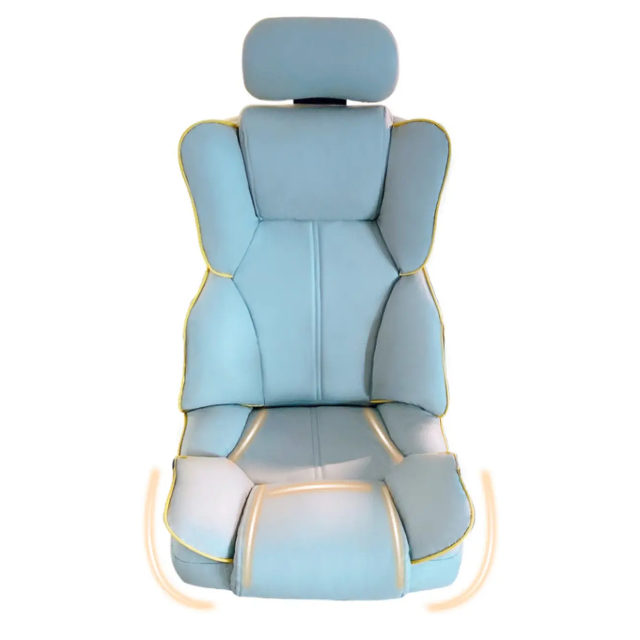 Modern White Leather Reclining Office Chair