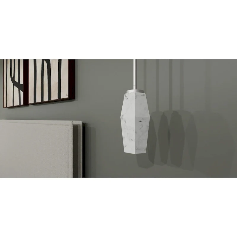 Fogel 1-Light Brushed Nickel Mini Pendant