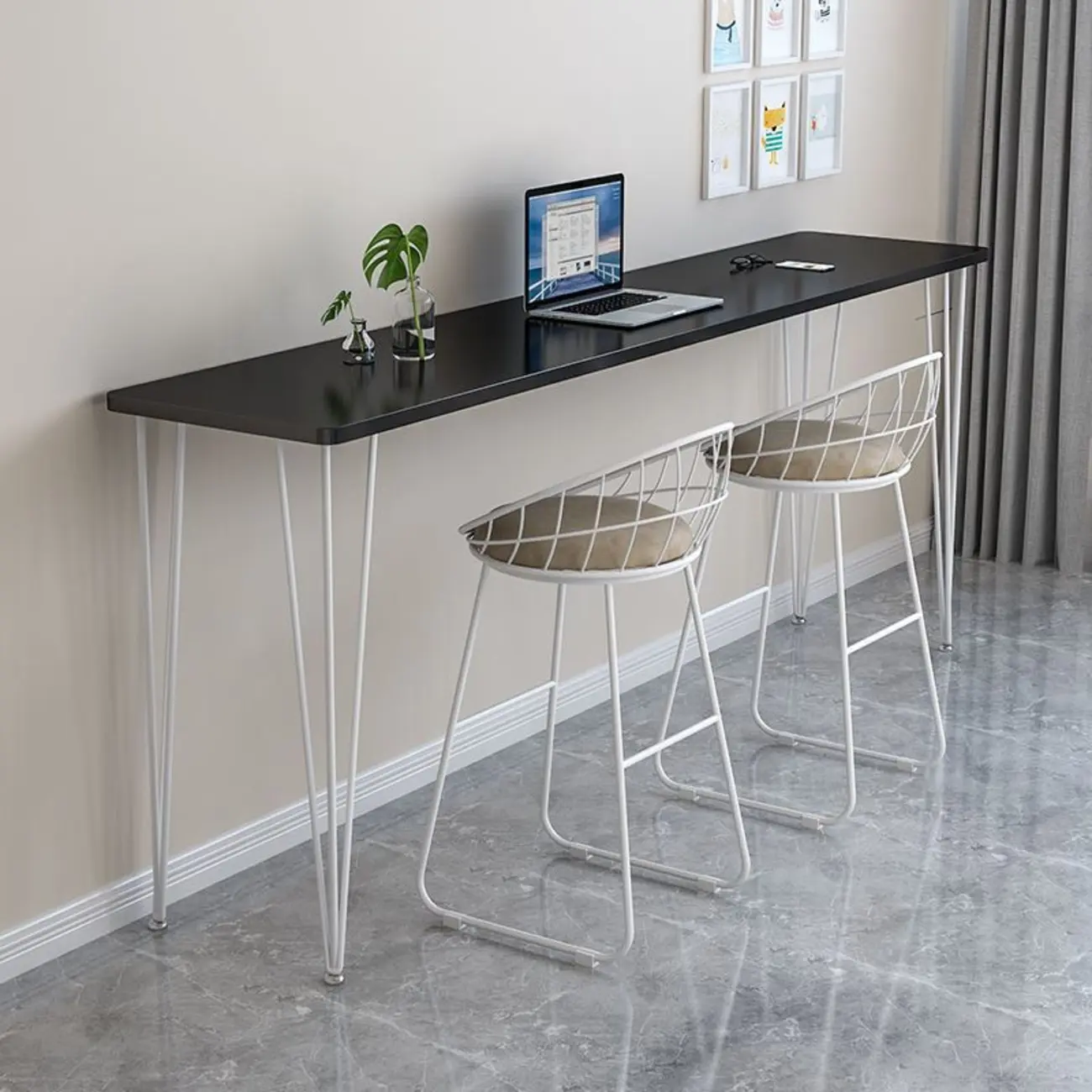 Modish Wooden Counter Height Bar Tables