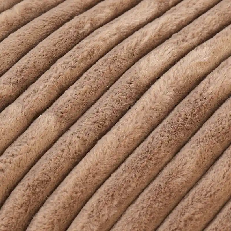 L-shaped Polyester Fabric Couch Modern Sectional Sofa with Ottoman