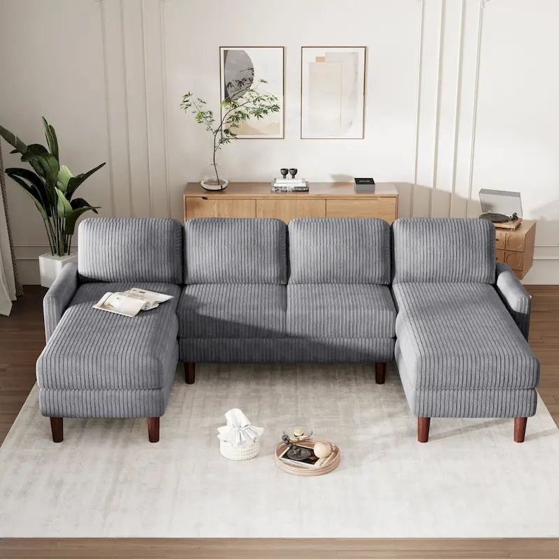 103W U-shaped Cushion Combination Sofa,