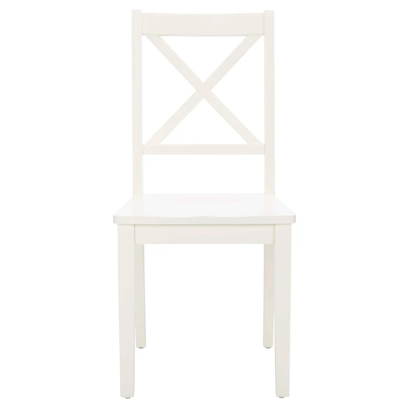 SAFAVIEH Lulla Farmhouse x-Back Dining Chair (Set of 2) - 18.4  W x 19.9  L x 37  H - 18Wx20Dx37H