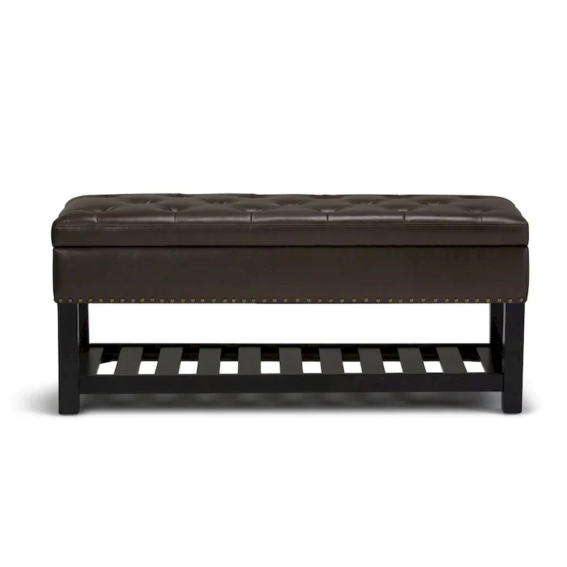 WYNDENHALL Riley 43 inch Wide Rectangle Ottoman Bench - 43 W x 17 D x 19 H