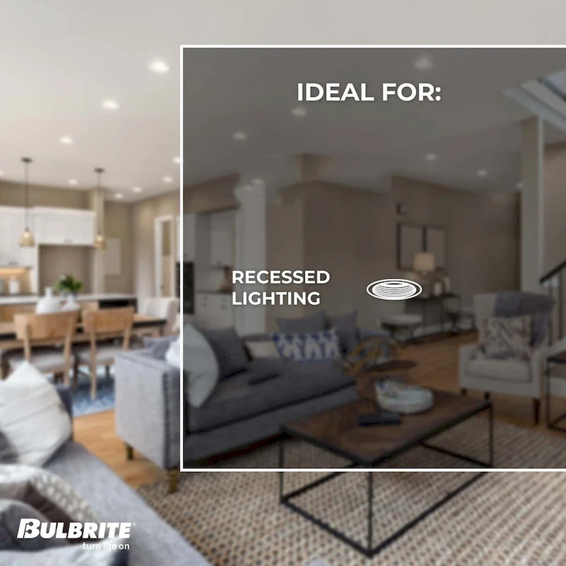 Bulbrite Pack of (4) 12 Watt LED 4  Round Recessed Downlight Fixture with Metal J-Box, 5CCT