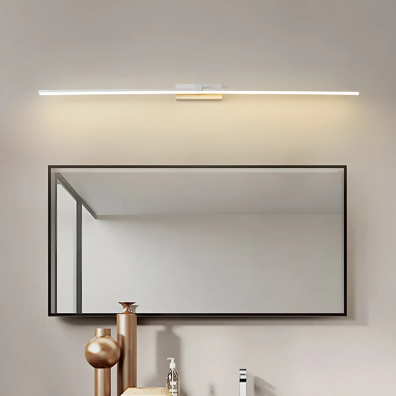 Bathroom Long Linear Silica Gel Vanity Light Fixture