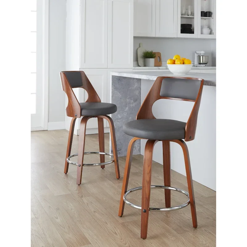 Carson Carrington Alingsas Mid-century Modern Counter Stool (Set of 2)
