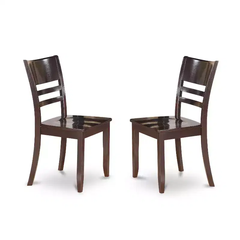 5-Piece Round Cappuccino Finish Solid Wood Top Dining table with 4-Chairs with