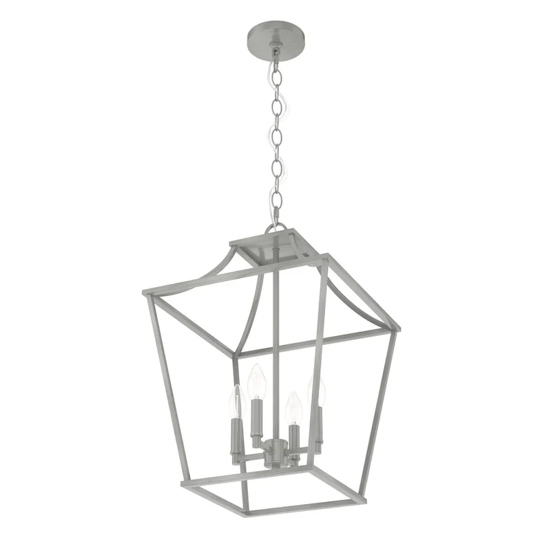 Hunter 15  Laurel Ridge 4-Light Lantern Pendant - Kitchen Island, Dining Room, Entry - Candle, Modern Farmhouse, Industrial
