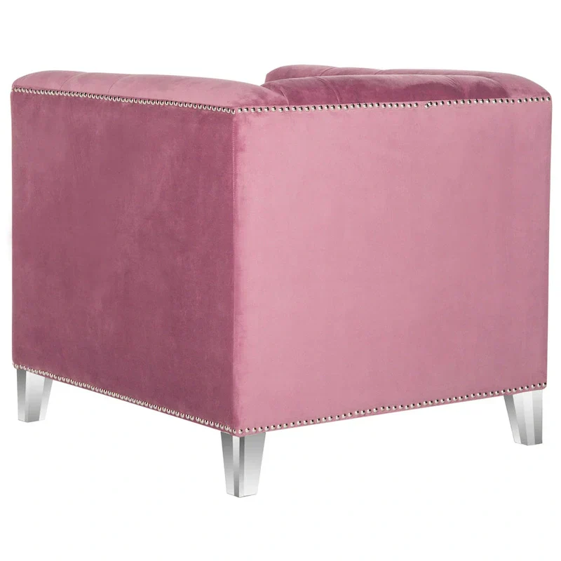 SAFAVIEH Kamilah White/ Clear Club Chair - 31.9 x 33.9 x 29.9 - 32Wx34Dx30H