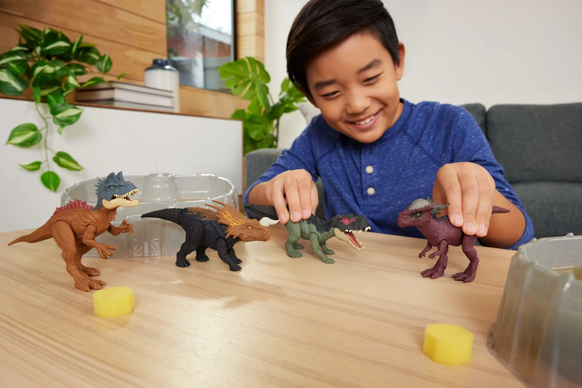 Jurassic World Dinossauro de Brinquedo Pacote de Batalha Dino Reveal
