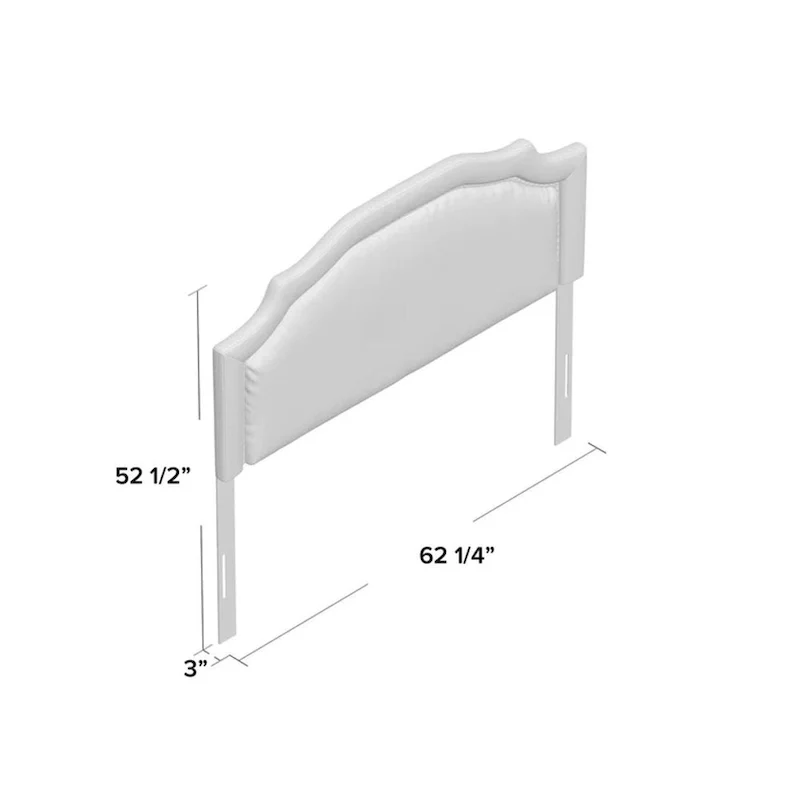 62 Queen Headboard with Nailhead Trim by Christopher Knight Home
