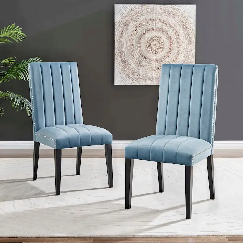 Velvet Dining Side Chairs - Set of 2