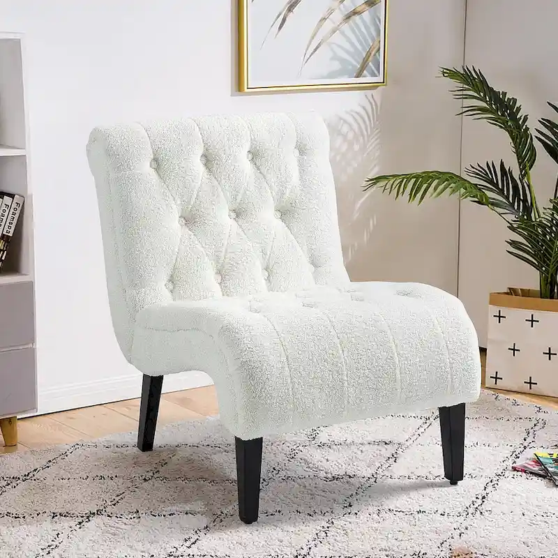 AVAWING Armless Accent Upholstered Lounge Chair