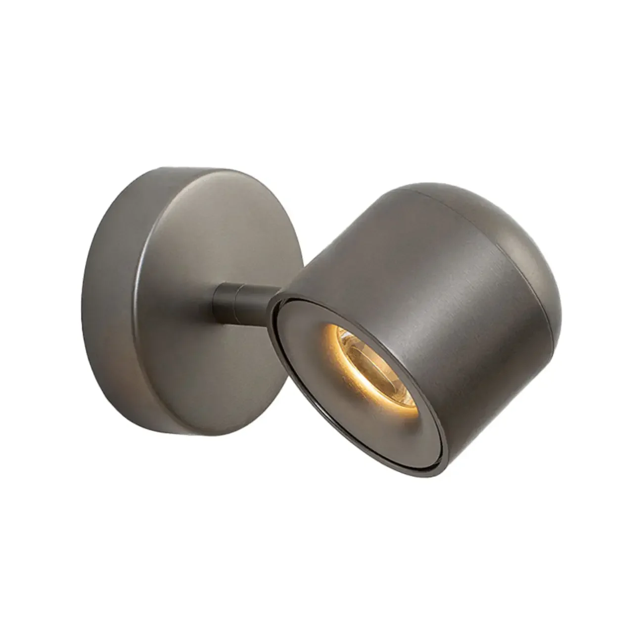 Simple 1-Light Nickel Adjustable Wall Sconce