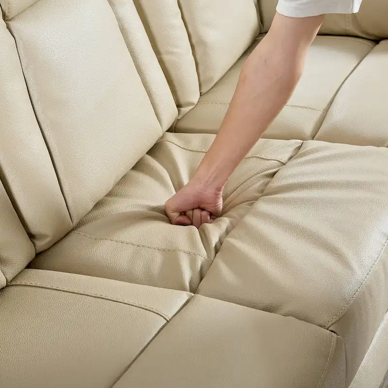 Bonded Leather Recliner Sofa
