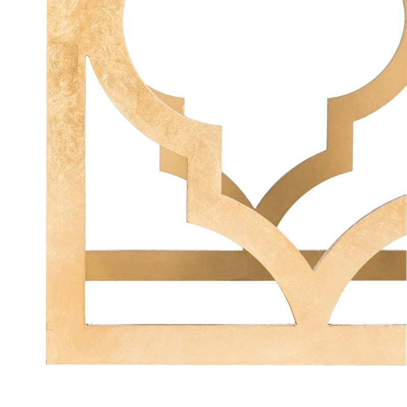 SAFAVIEH Grayce Trellis Silver Leaf End Table. - 19  W x 19  D x 23  H - 19Wx19Dx23H