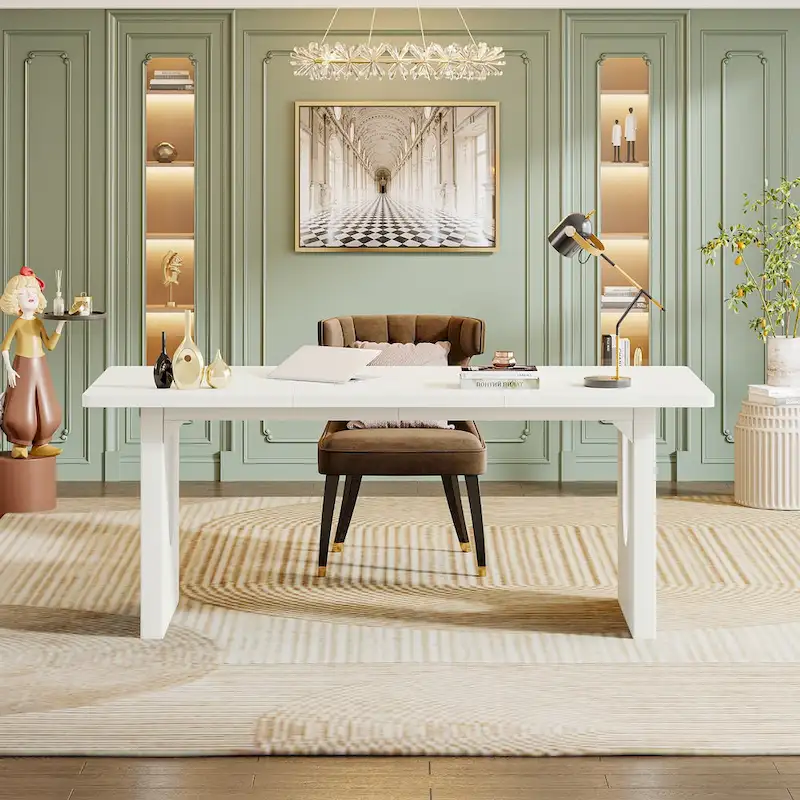 70.9-Inch Large Executive Desk, Modern Simple Office Computer Desk