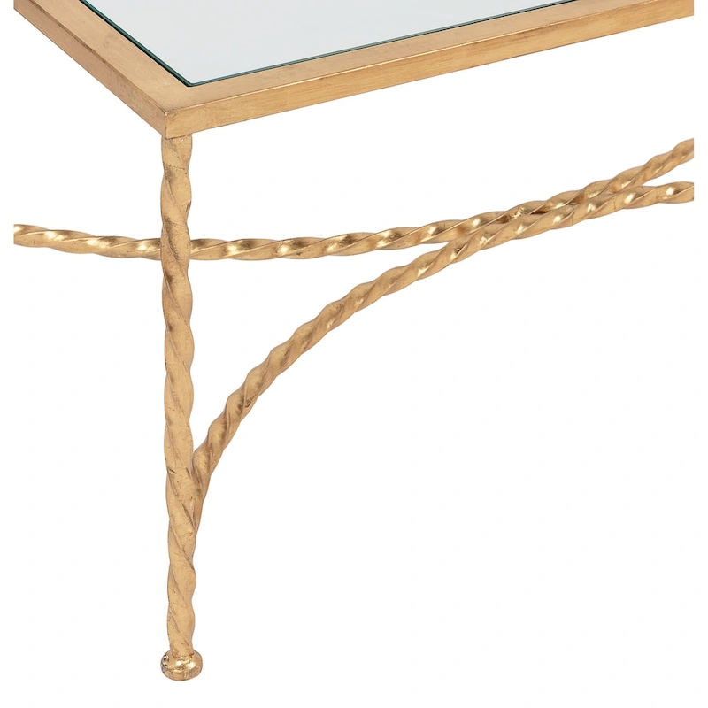 SAFAVIEH Couture Sedighe Glass Coffee Table - 40 W x 24 D x 18 H - 40W x 24D x 18H