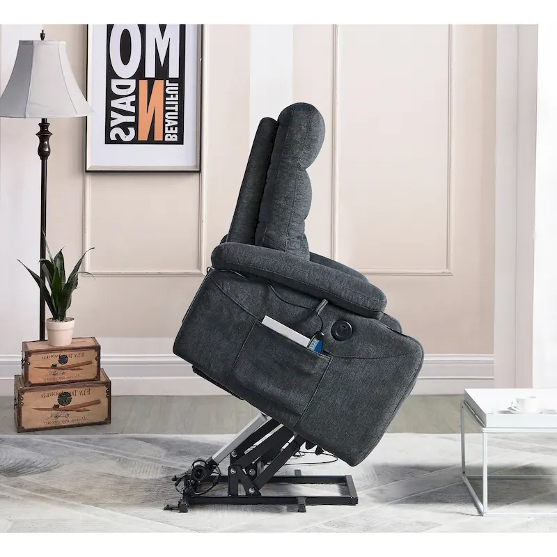 Christopher Knight Home - Liyasi Electric Power Lift Recliner with Massage, Heat, and Convenient Features