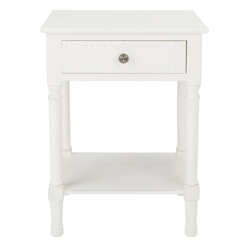 SAFAVIEH Heide 1-Drawer Accent Table - 19 W x 15.8 L x 26 H - 19Wx16Dx26H