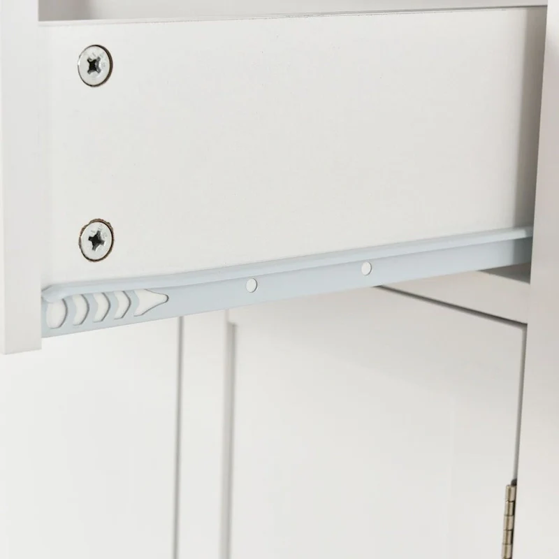 Kitchen Island Cart with Solid Wood Top, Locking Wheels, Spice & Towel Rack