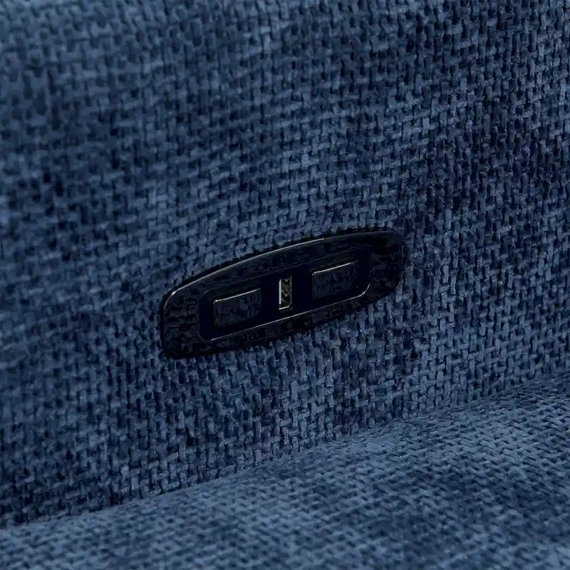 Olmas 33.5 W Power Swivel Glider Recliner with USB Charger