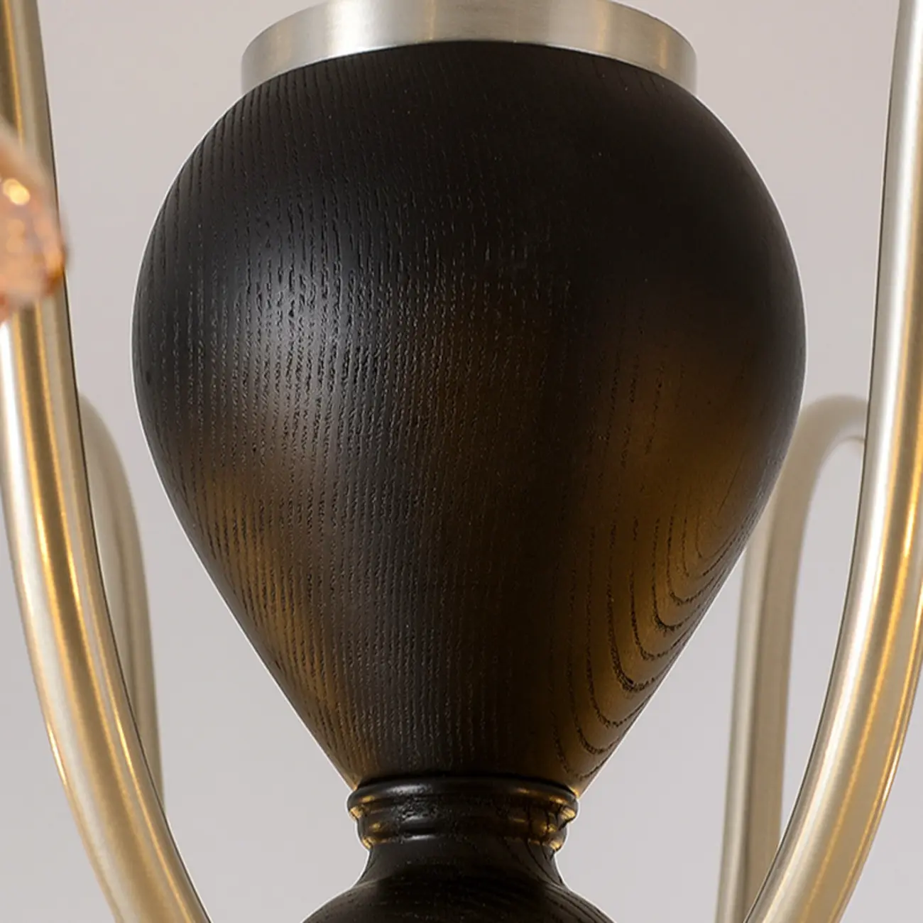 Retro Geometric 6/8 Lights Glass Chandelier in Chrome