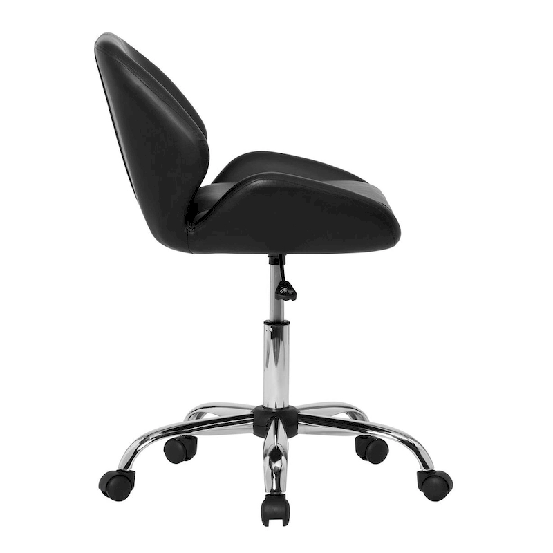 Calico Designs Black Pearl Faux Leather Adjustable Office Chair