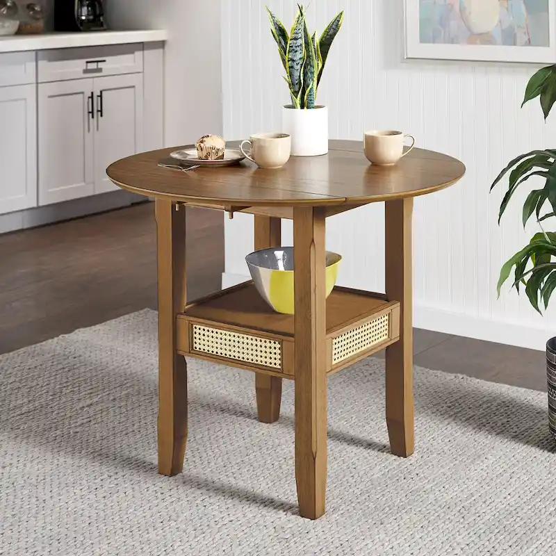 Plaga Cane Accent Dining Table by iNSPIRE Q Classic - 36-inch