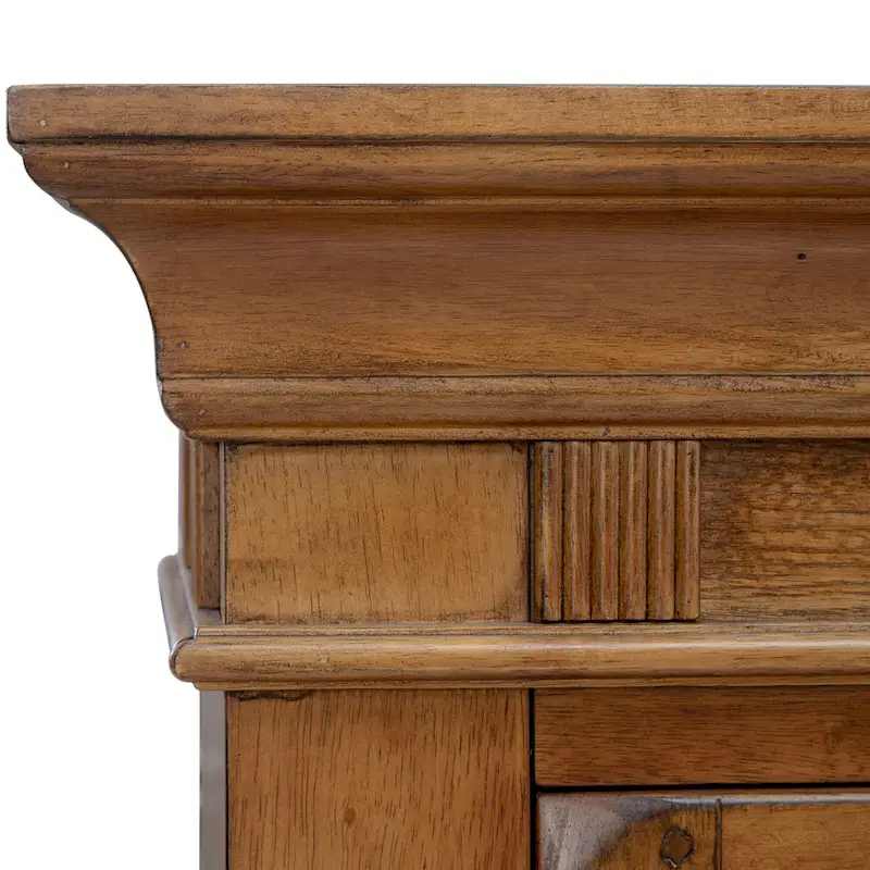 Treasures Rustic Oak Buffet and Hutch