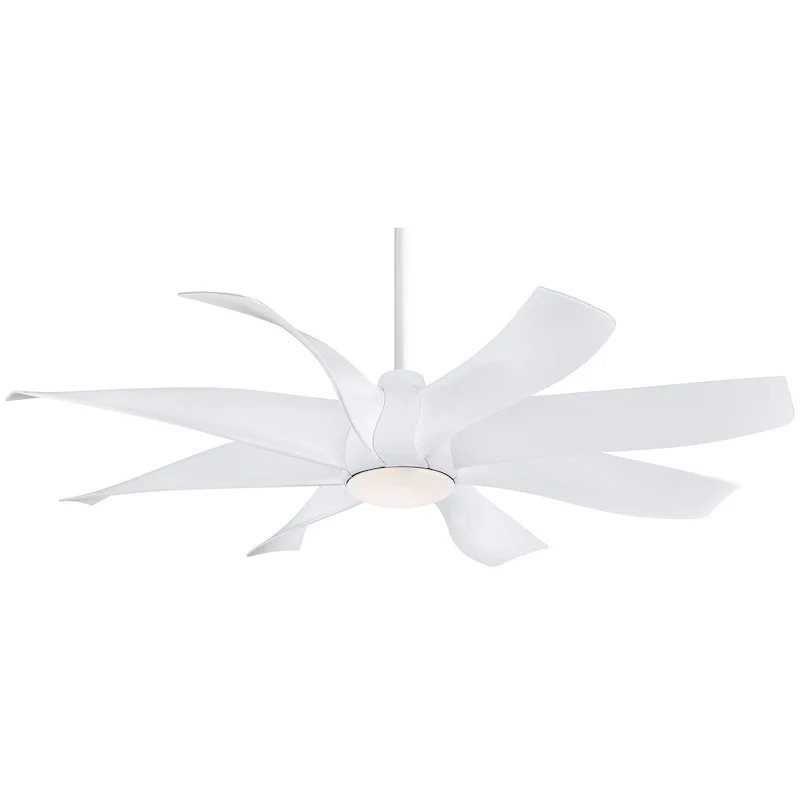 Minka Aire Dream Star White 8 Blade 60 Inch LED Ceiling Fan
