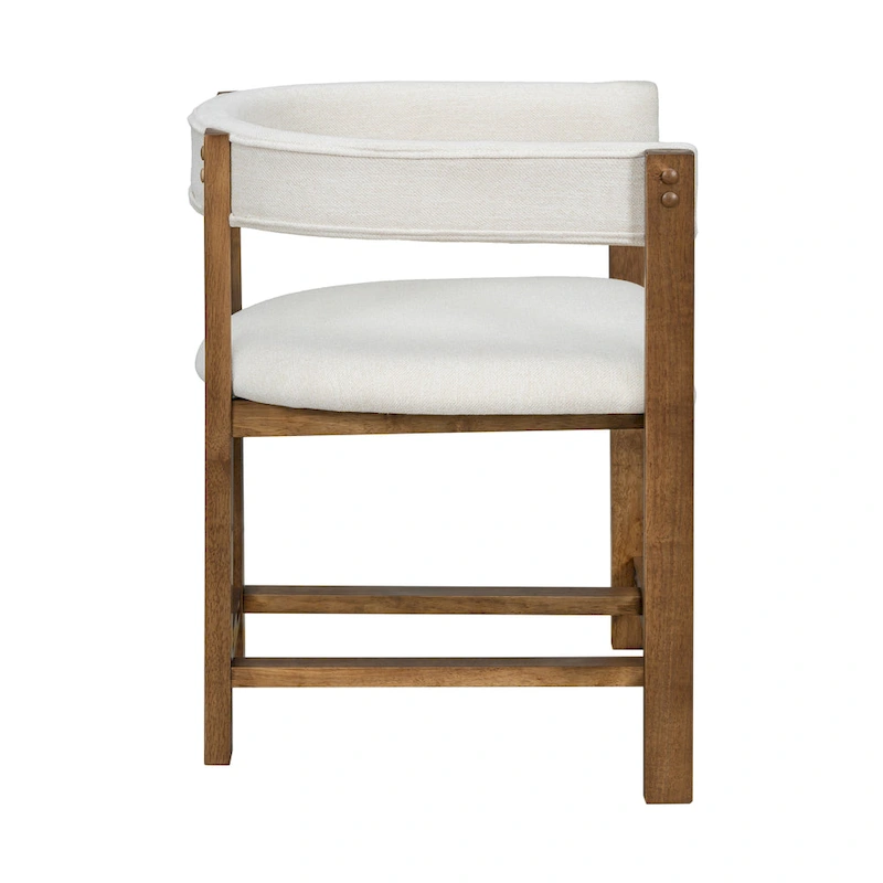 Christopher Knight Home - Bennett Elegant Barrel-Back Dining Armchair Set of 2