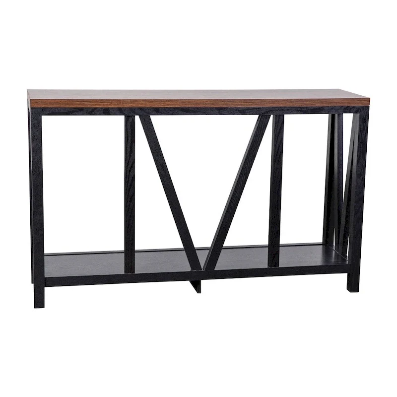 Farmhouse Style Rustic Entryway Console Table