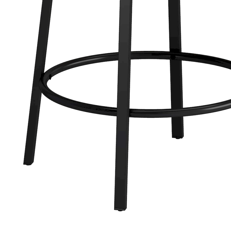 Bar Kitchen Table Set with Circular PU Stools